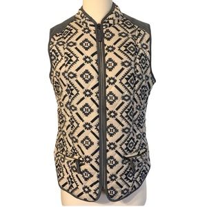 Boho Western Quilted‎ Vest By Entro Size Small Southwestern Rodeo Casual Neutral